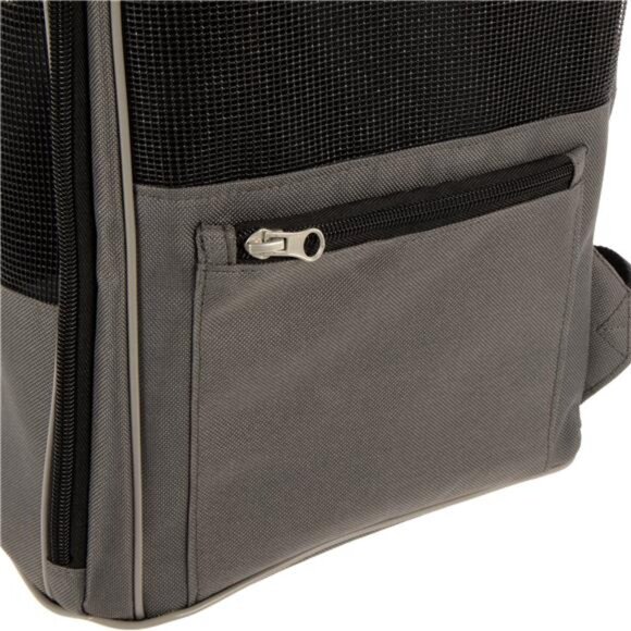 Medium Cat & Dog Travel Pet Backpack, Gray, 16 lb Limit - Picture 4 of 7